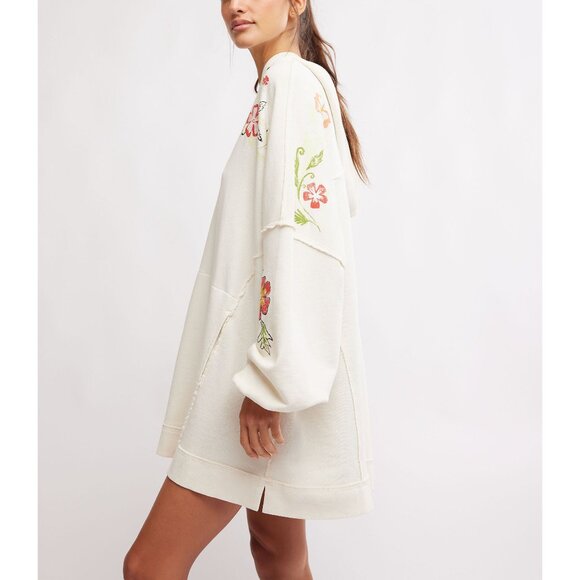 FREE PEOPLE We The Free Graphic We Hoodie / Ivory Combo - Picture 3 of 6